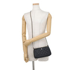 Chanel Chain Shoulder Bag Quilted CC Logo Clutch Caviar Leather 2-Way Black — view 5