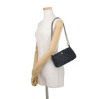 Chanel Chain Shoulder Bag Quilted CC Logo Clutch Caviar Leather 2-Way Black — view 4