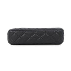 Chanel Chain Shoulder Bag Quilted CC Logo Clutch Caviar Leather 2-Way Black — view 3