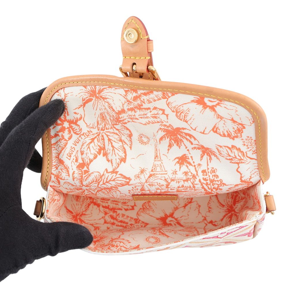 Louis Vuitton Handbag Monogram Tile by the Pool Nano Diane 2-Way White — view 6