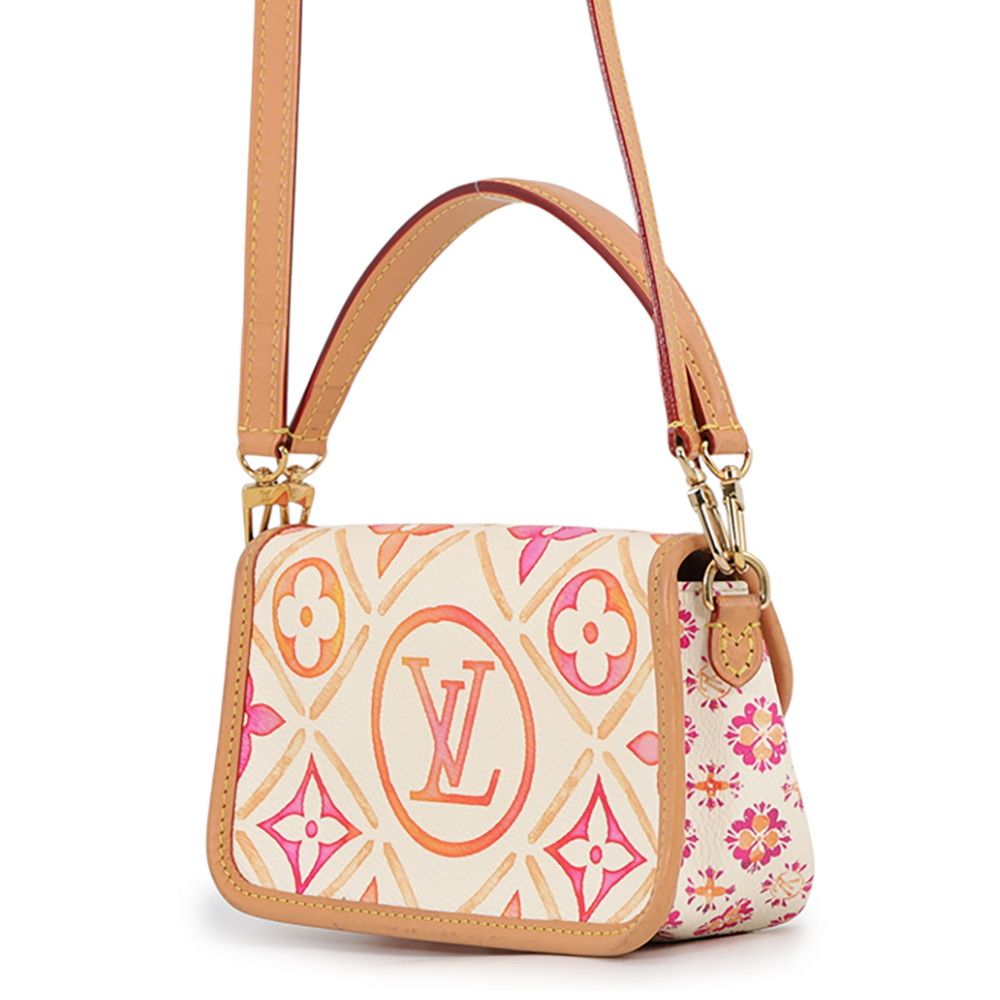 Louis Vuitton Handbag Monogram Tile by the Pool Nano Diane 2-Way White — view 2