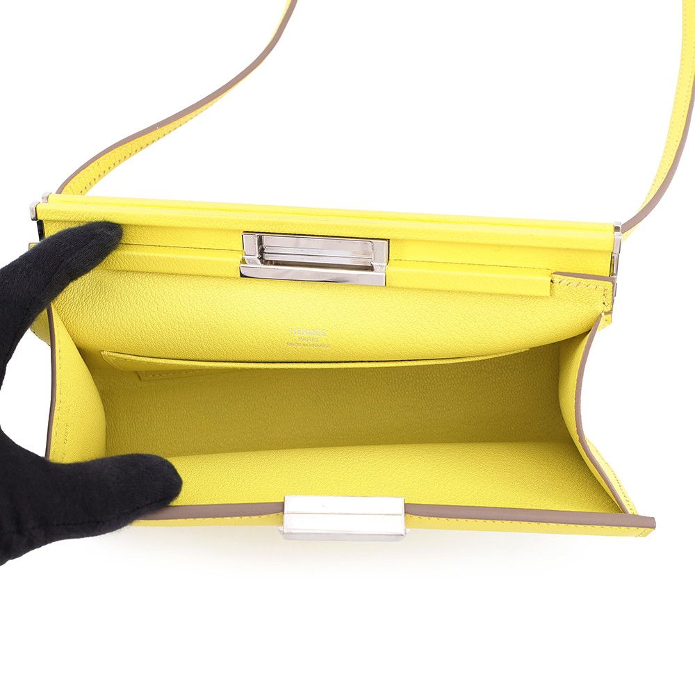 Hermes Shoulder Bag Click 21 Lime Silver Ever — view 5