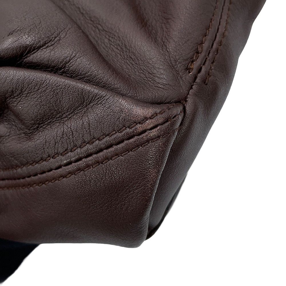 Hermes Tote Bag Caravan Horizontal MM Chocolat Chrome Voderma — view 8