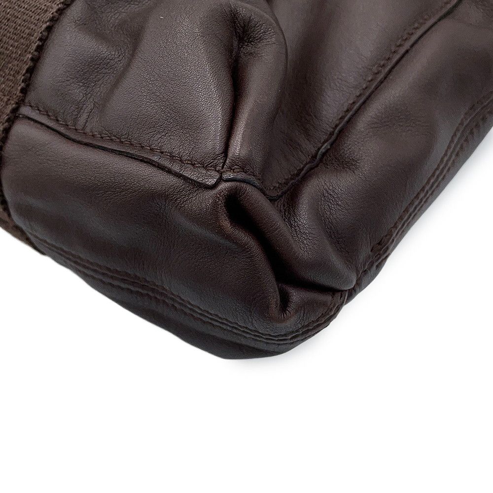 Hermes Tote Bag Caravan Horizontal MM Chocolat Chrome Voderma — view 7