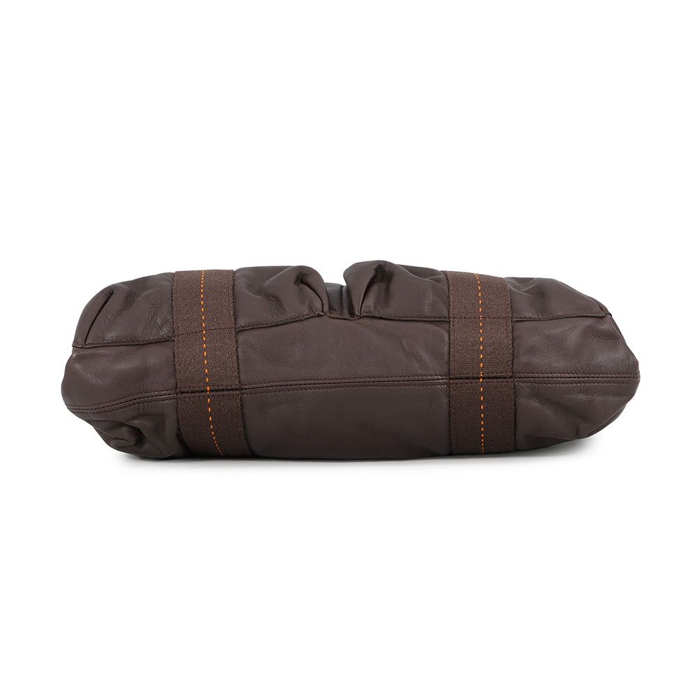 Hermes Tote Bag Caravan Horizontal MM Chocolat Chrome Voderma — view 3