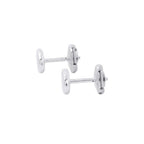 Hermes Earrings Farandole Chaine D'ancre Motif TPM Silver Stud — view 2