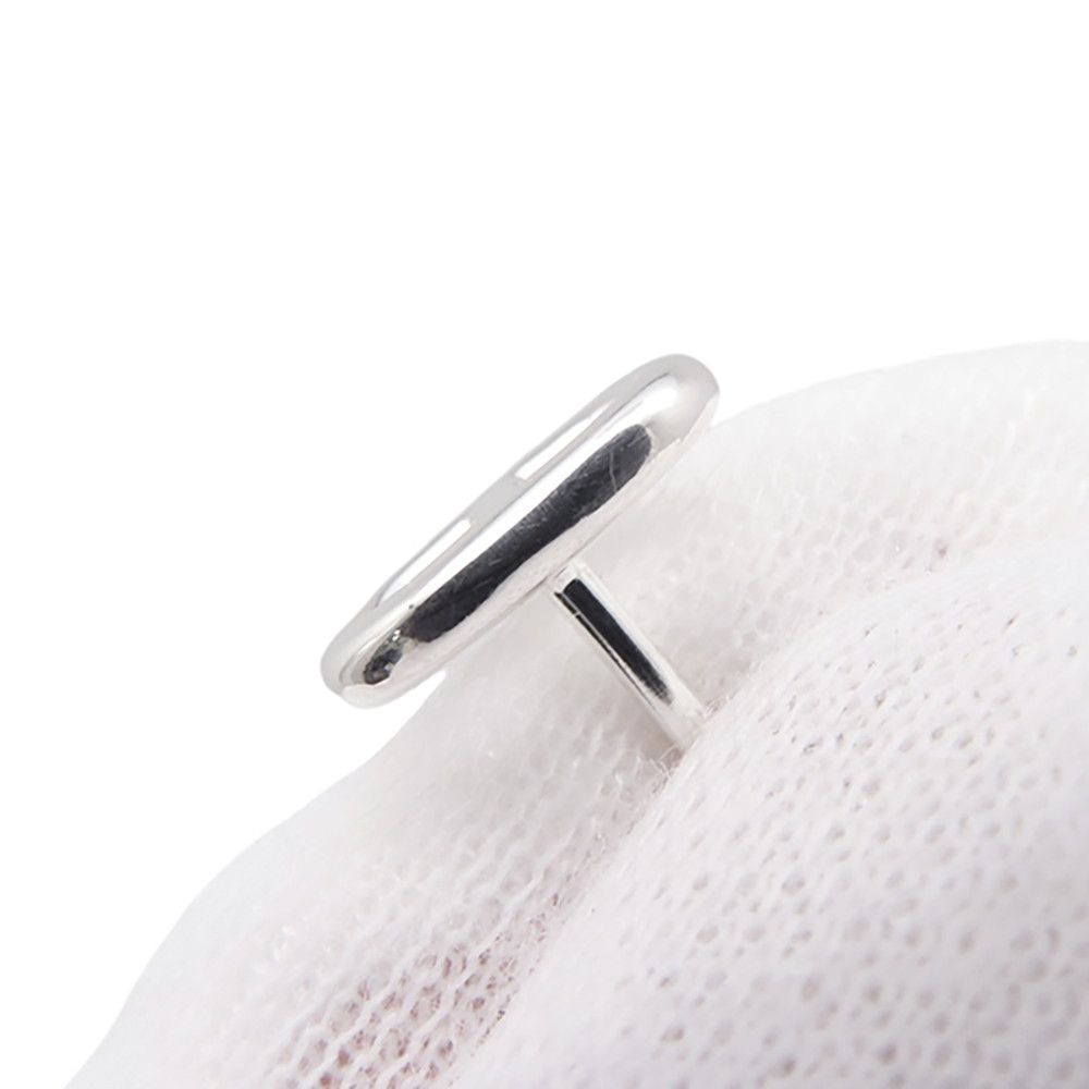 Hermes Earrings Farandole Chaine D'ancre Motif TPM Silver Stud — view 6
