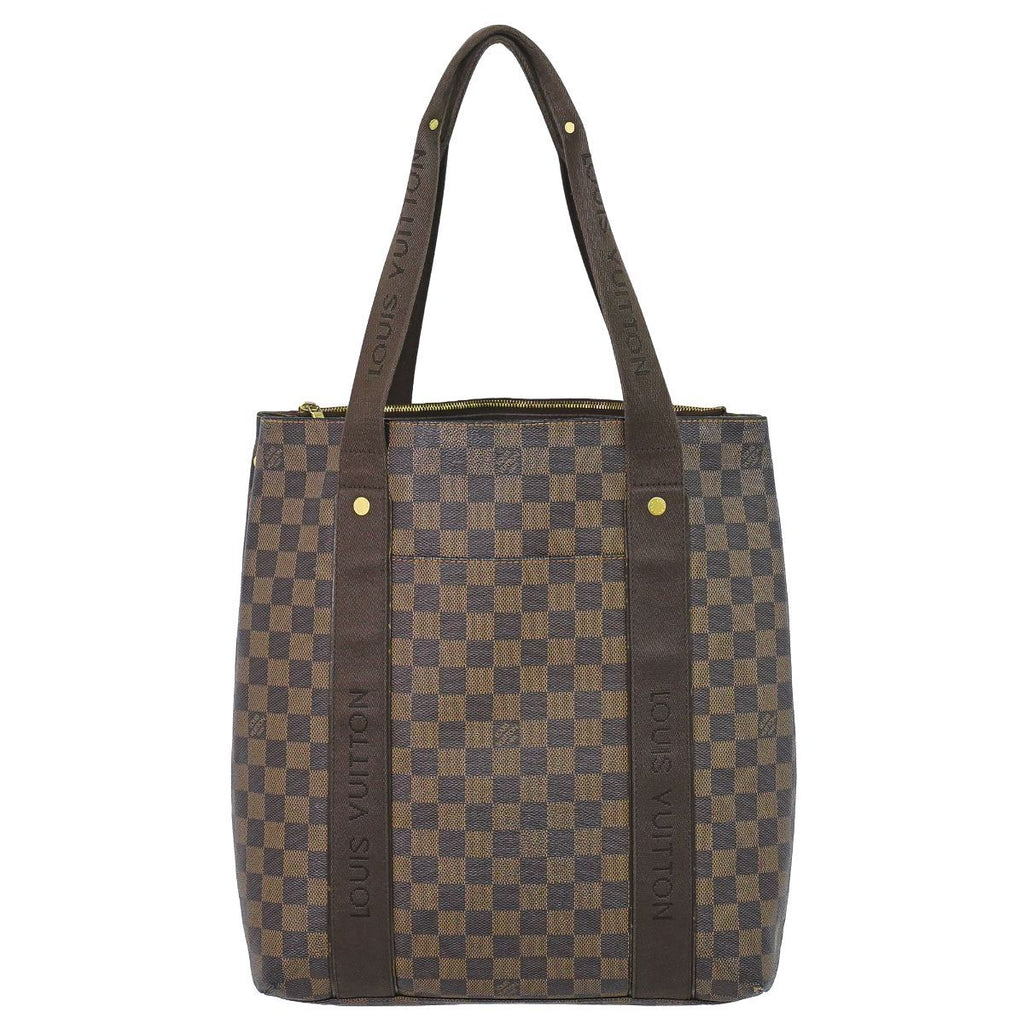 Louis Vuitton LV Cabas Beaubourg Damier Ebene Tote Bag Brown Vintage