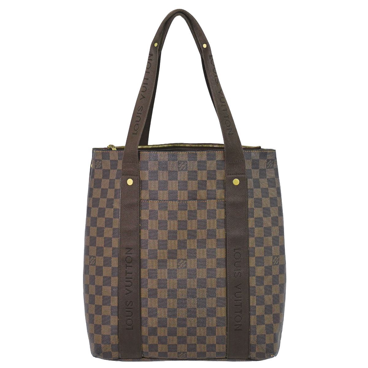 Louis Vuitton LV Cabas Beaubourg Damier Ebene Tote Bag Brown Vintage