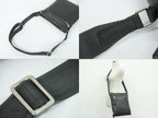 Louis Vuitton LV Sasha Taiga Leather Shoulder Bag Pochette Ardoise Black Vintage — view 6