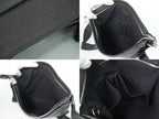 Louis Vuitton LV Sasha Taiga Leather Shoulder Bag Pochette Ardoise Black Vintage — view 8