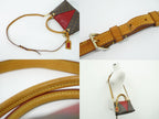Louis Vuitton LV Tote BB Monogram 2-Way Shoulder Bag Brown Red Vintage — view 6