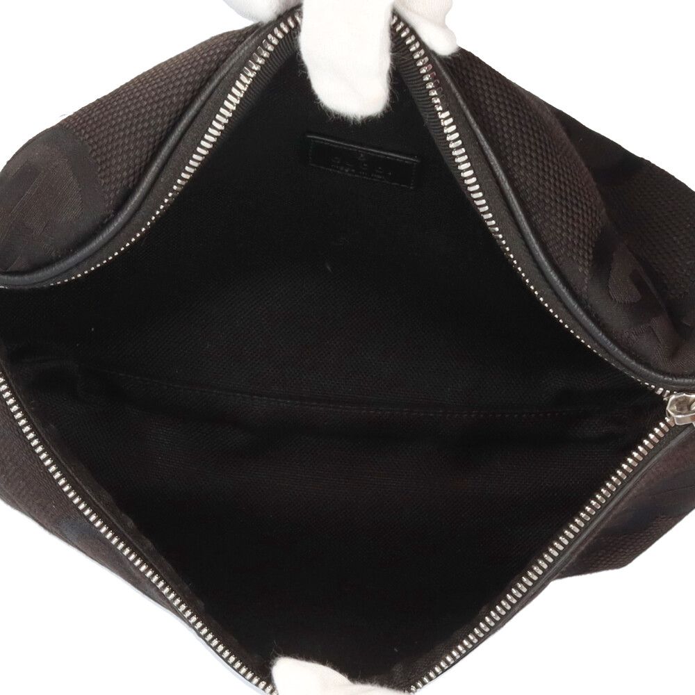 Gucci Belt Bag Jumbo GG Black Vintage — view 6