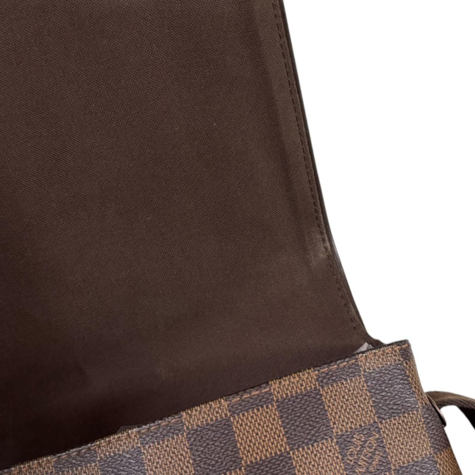 Louis Vuitton Brooklyn PM Damier Shoulder Bag Canvas Brown Vintage — view 8