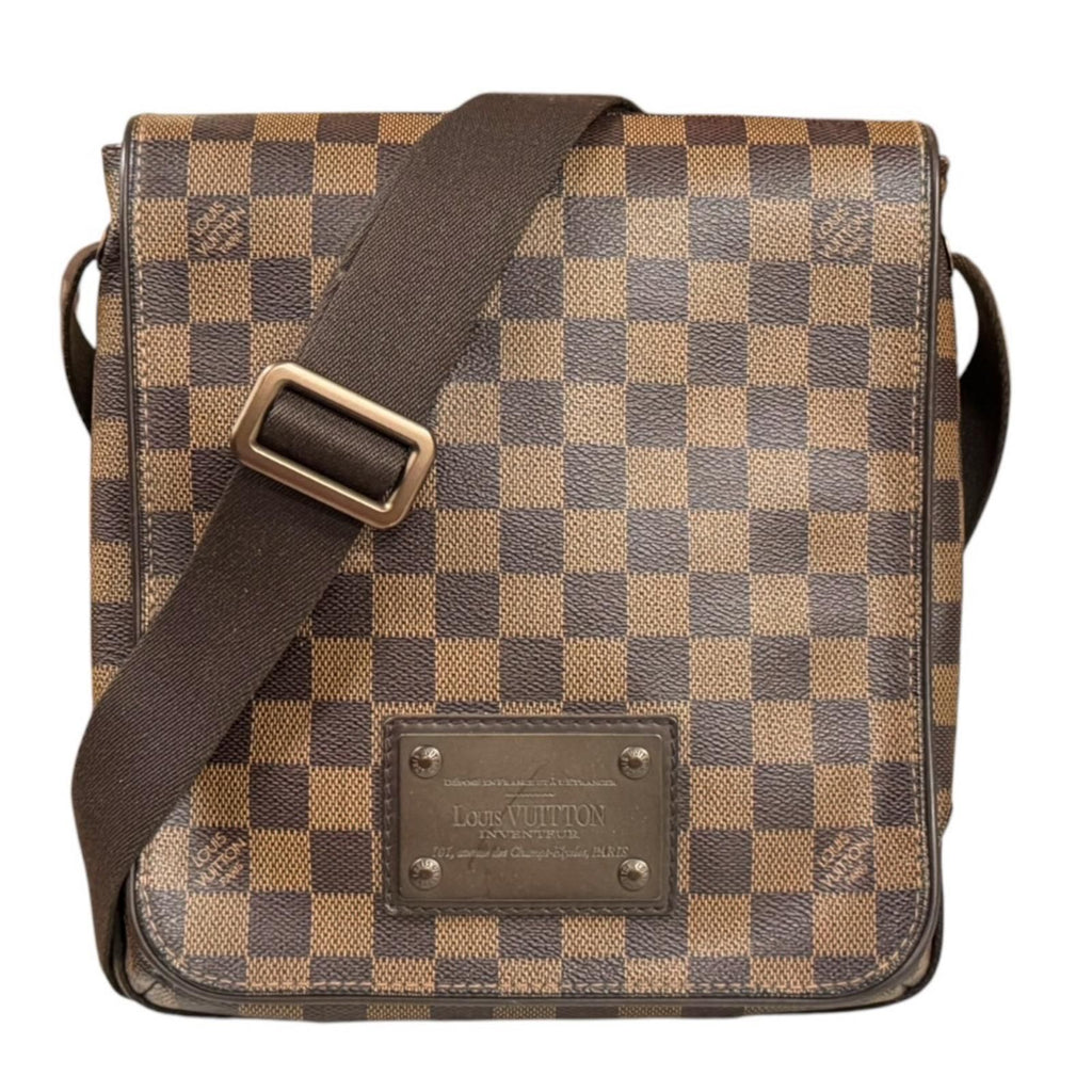 Louis Vuitton Brooklyn PM Damier Shoulder Bag Canvas Brown Vintage