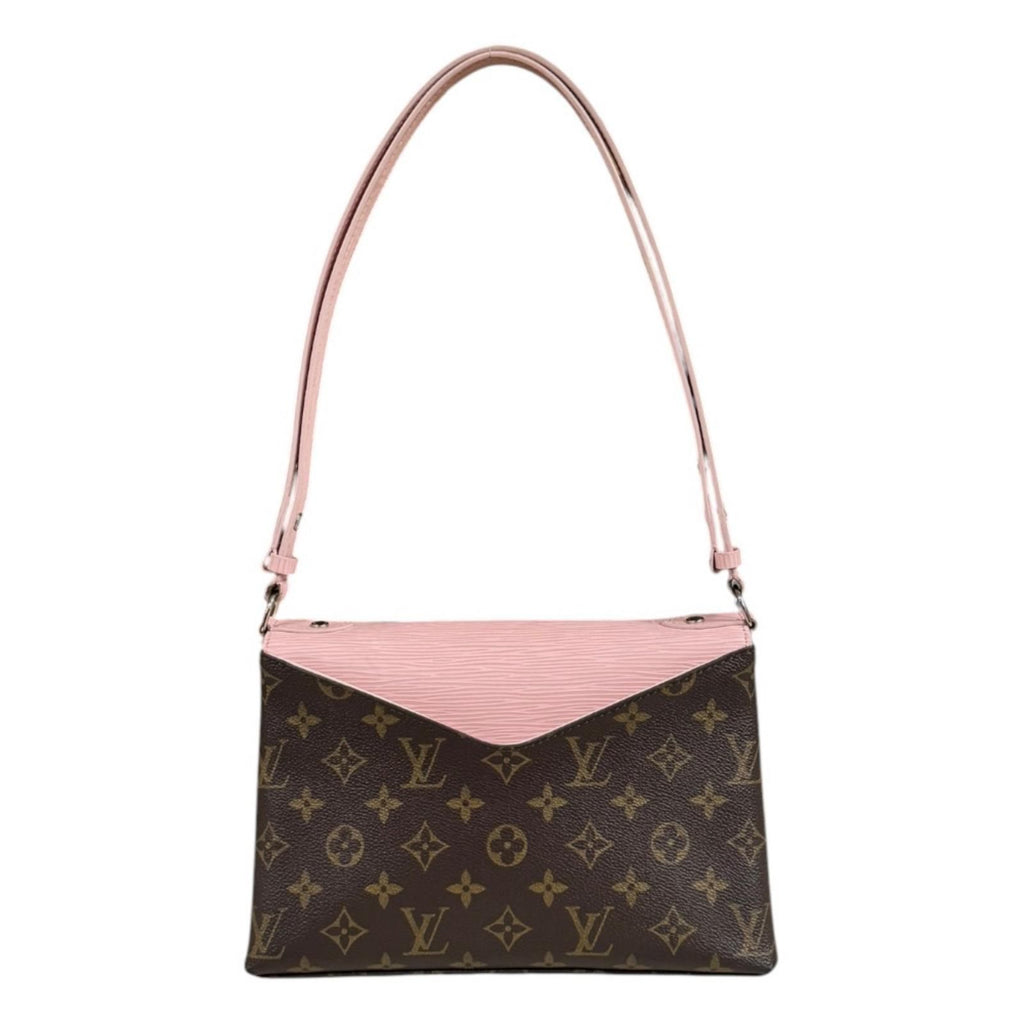 Louis Vuitton Saint Michel Monogram Shoulder Bag Canvas Brown Vintage — view 3