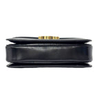 Celine Shoulder Bag Classic Triomphe Medium Leather Black Gold — view 8