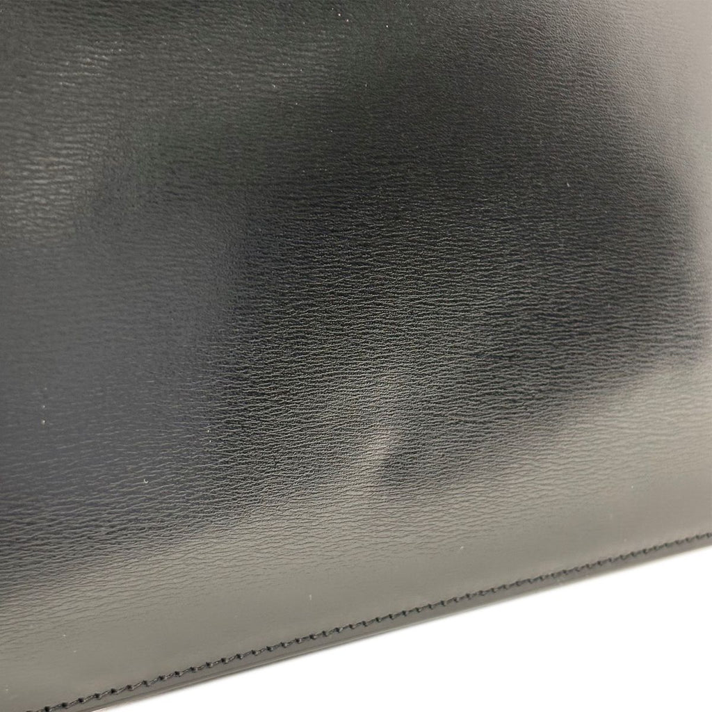 Celine Shoulder Bag Classic Triomphe Medium Leather Black Gold — view 5