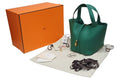 Hermes Picotin Lock 22 Handbag Taurillon Clemence Vert Vertigo Gold