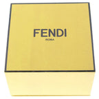 Fendi Forever FF Logo Rhinestone Chain Necklace Silver — view 6