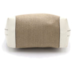 Gucci Bamboo Children's Straw Handbag Beige White — view 4