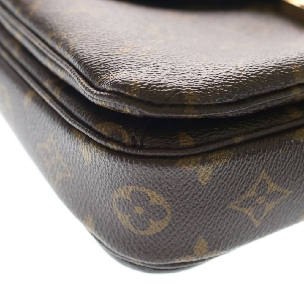 Louis Vuitton Monogram Pochette Metis MM Leather 2-Way Shoulder Bag Brown — view 5