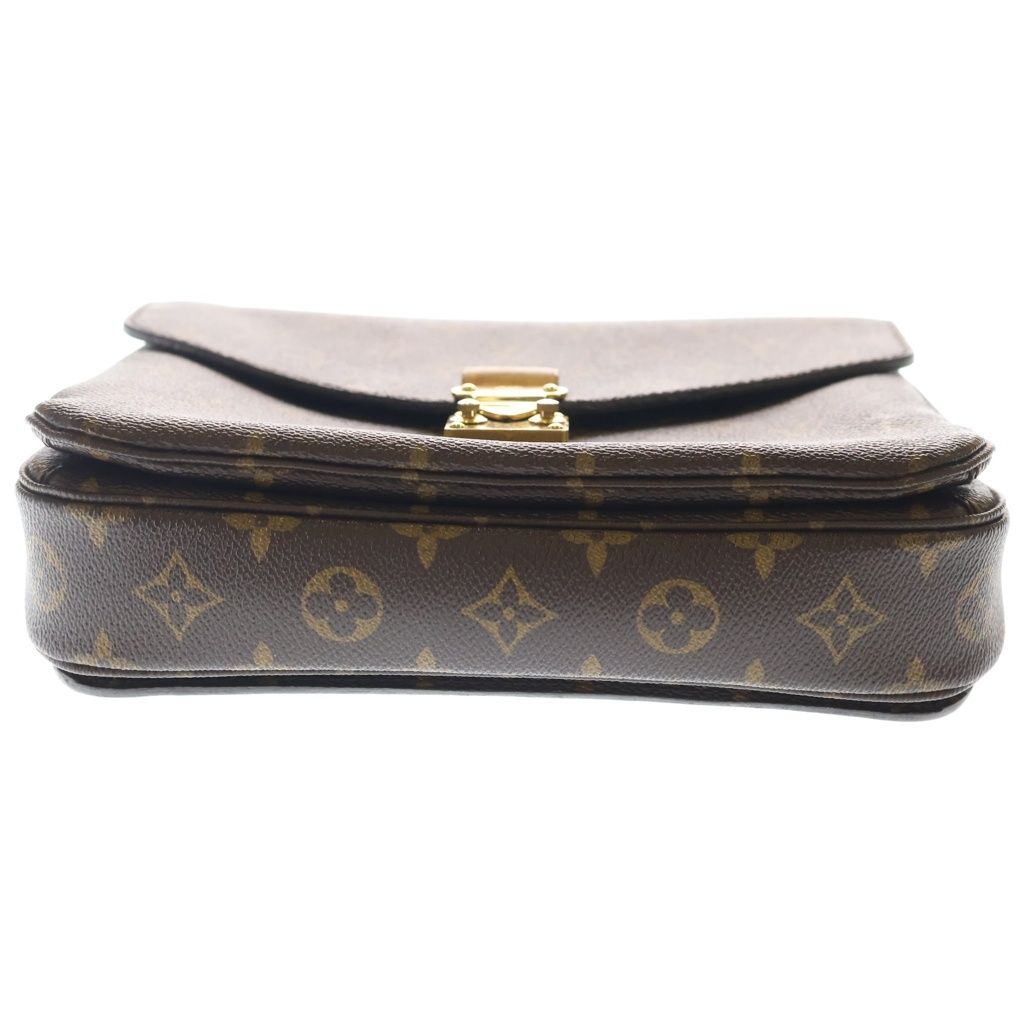 Louis Vuitton Monogram Pochette Metis MM Leather 2-Way Shoulder Bag Brown — view 4