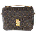 Louis Vuitton Monogram Pochette Metis MM Leather 2-Way Shoulder Bag Brown