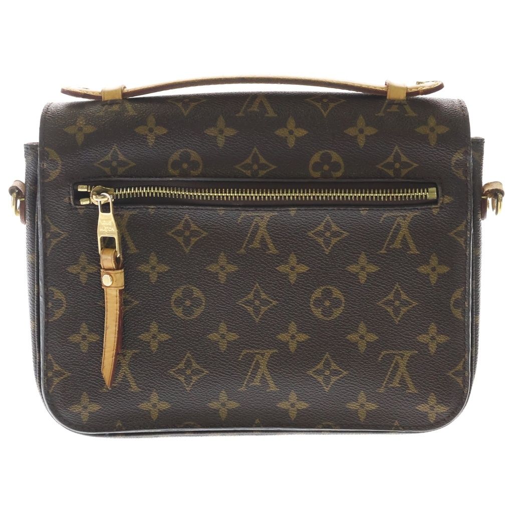 Louis Vuitton Monogram Pochette Metis MM Leather 2-Way Shoulder Bag Brown — view 2
