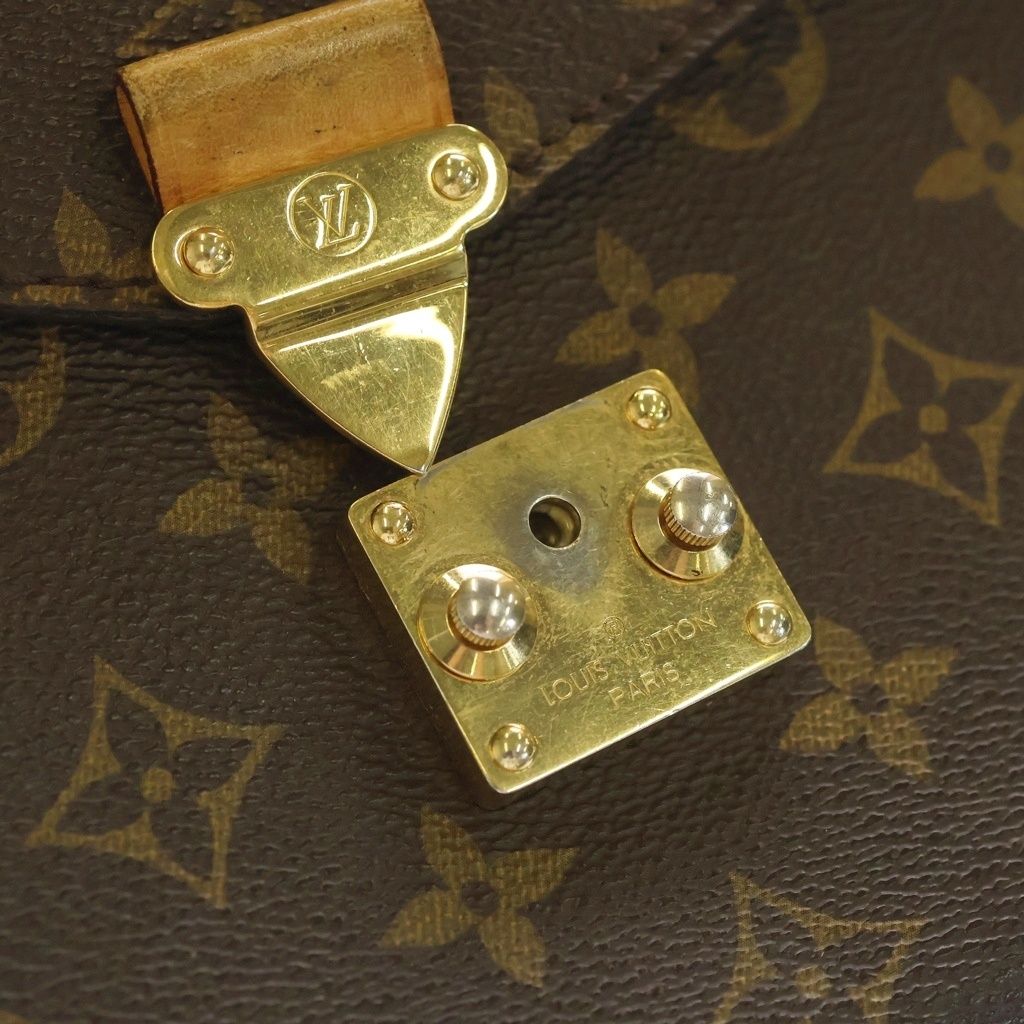 Louis Vuitton Monogram Pochette Metis MM Leather 2-Way Shoulder Bag Brown — view 6