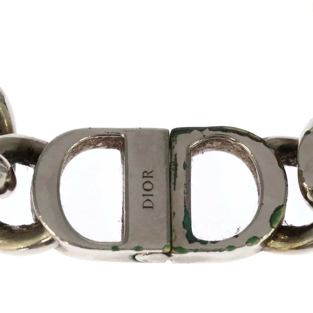 Dior CD Icon Chain Link Necklace Choker Silver — view 3