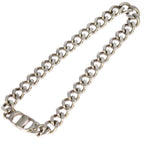 Dior CD Icon Chain Link Necklace Choker Silver