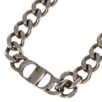 Dior CD Icon Chain Link Necklace Choker Silver — view 2