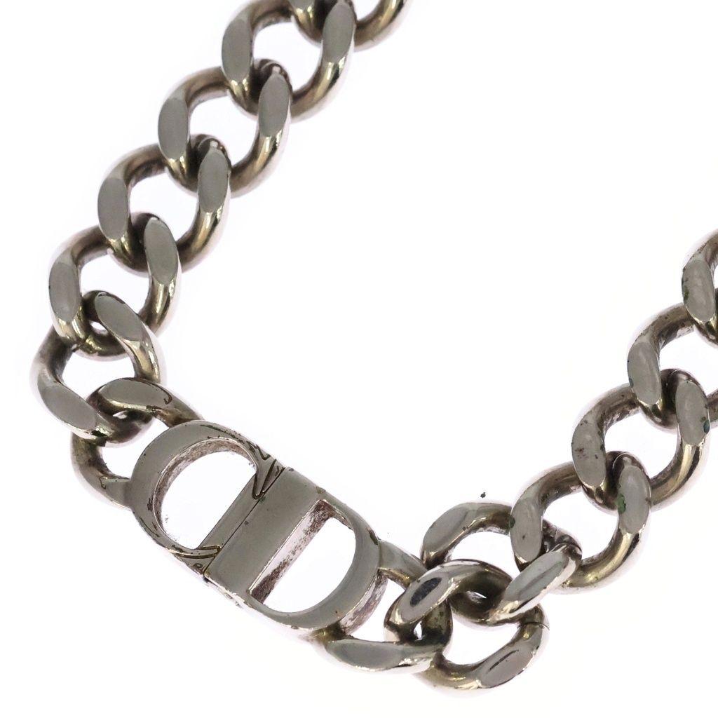 Dior CD Icon Chain Link Necklace Choker Silver — view 2