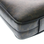Celine Triomphe Leather Briefcase Business Brown — view 5