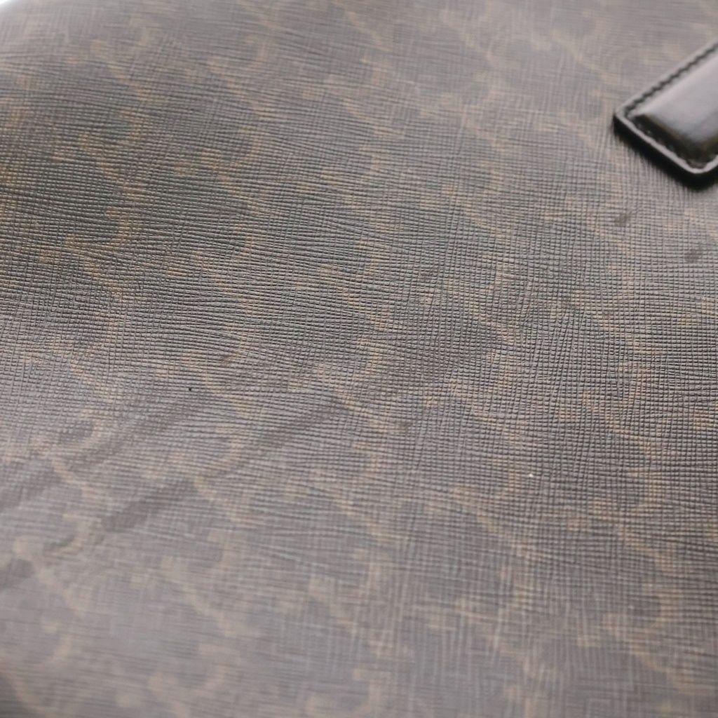 Celine Triomphe Leather Briefcase Business Brown — view 8