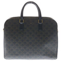 Celine Triomphe Leather Briefcase Business Brown