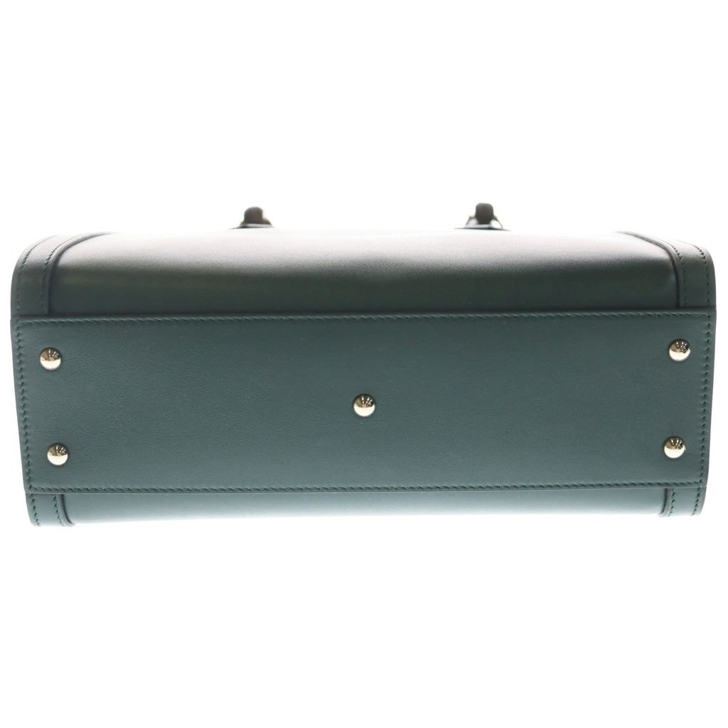 Gucci Diana Bamboo 2-Way Shoulder Bag Tote Moss Green Leather Gold — view 4