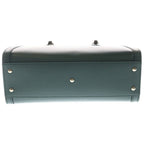 Gucci Diana Bamboo 2-Way Shoulder Bag Tote Moss Green Leather Gold — view 4