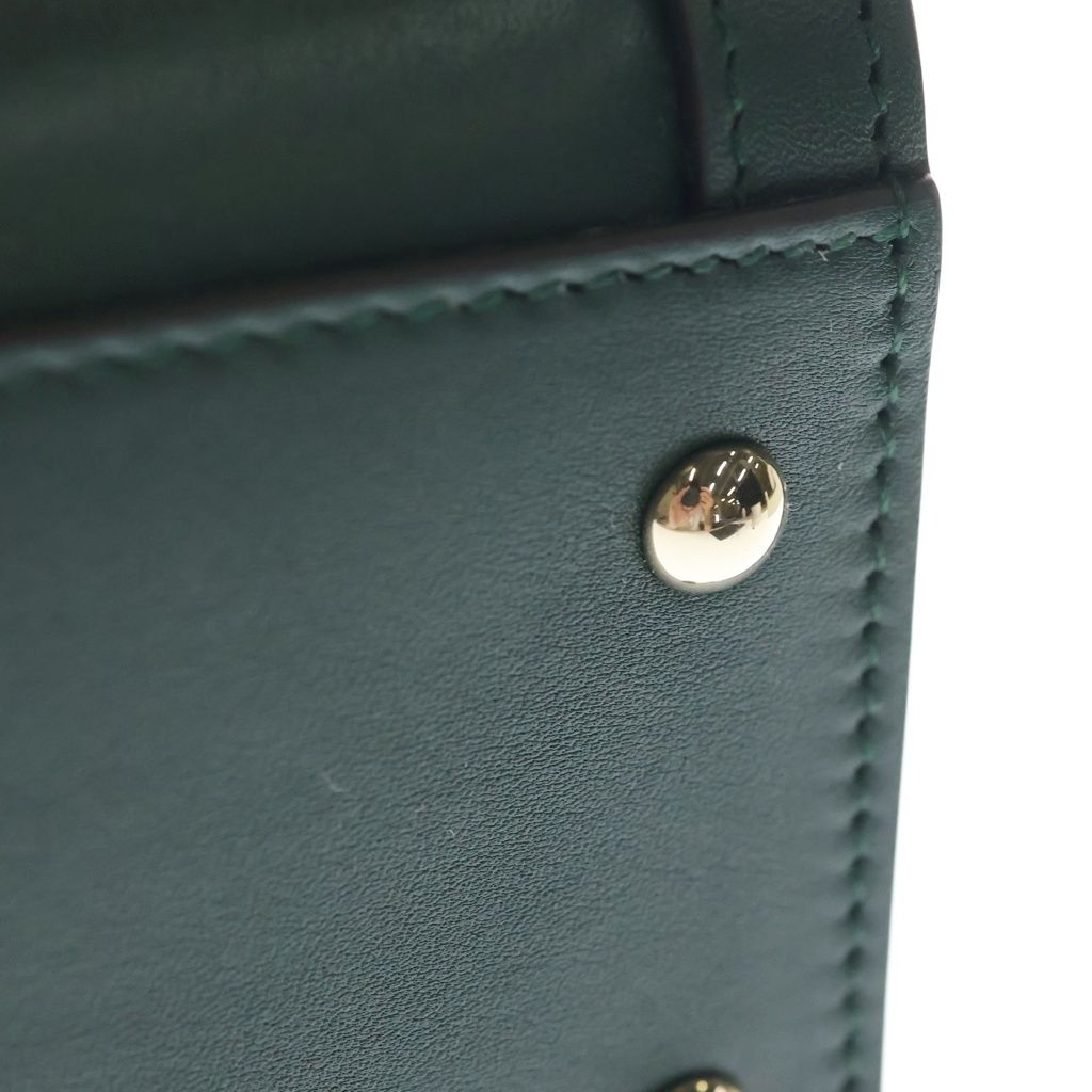 Gucci Diana Bamboo 2-Way Shoulder Bag Tote Moss Green Leather Gold — view 6