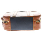 Louis Vuitton Valisette PM Monogram Reverse 2-Way Shoulder Bag Gold Hardware Navy Brown M53782 — view 4