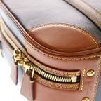 Louis Vuitton Valisette PM Monogram Reverse 2-Way Shoulder Bag Gold Hardware Navy Brown M53782 — view 5