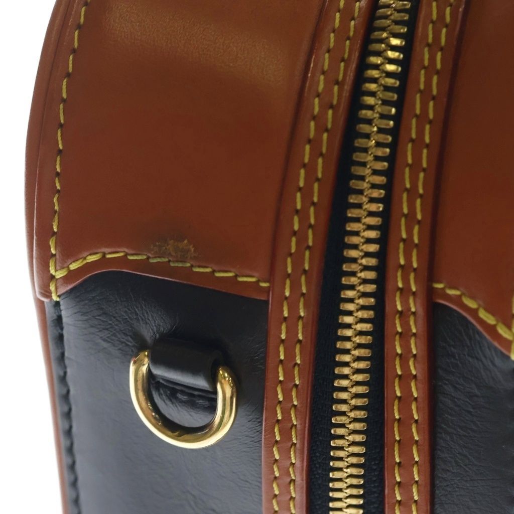 Louis Vuitton Valisette PM Monogram Reverse 2-Way Shoulder Bag Gold Hardware Navy Brown M53782 — view 7
