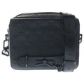 Louis Vuitton Steamer Messenger Monogram Taurillon Leather Shoulder Bag Black