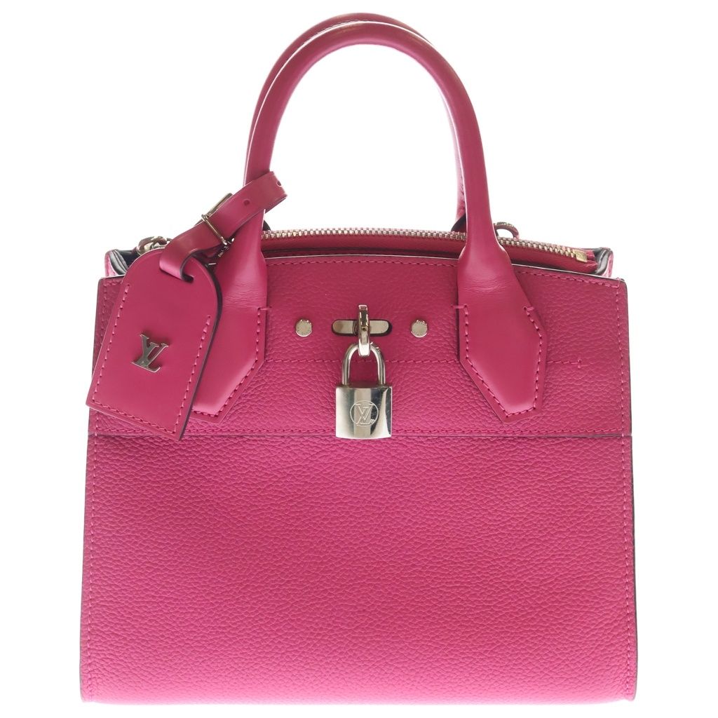 Louis Vuitton City Steamer Mini 2-Way Bag Silver Pink