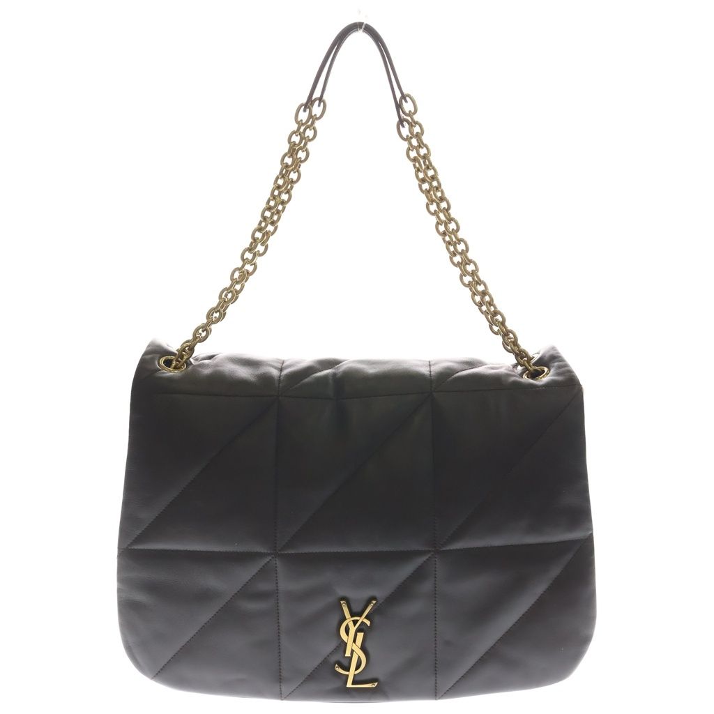 Saint Laurent Paris Jamie 4.3 Large Chain Shoulder Back Tote Bag Dark Brown Leather