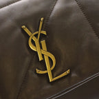 Saint Laurent Paris Jamie 4.3 Large Chain Shoulder Back Tote Bag Dark Brown Leather — view 6