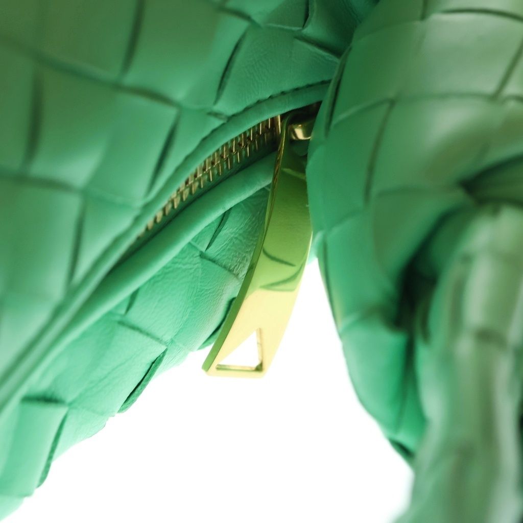 Bottega Veneta Intrecciato Mini Jodie Handbag Leather Gold Lime Green — view 6