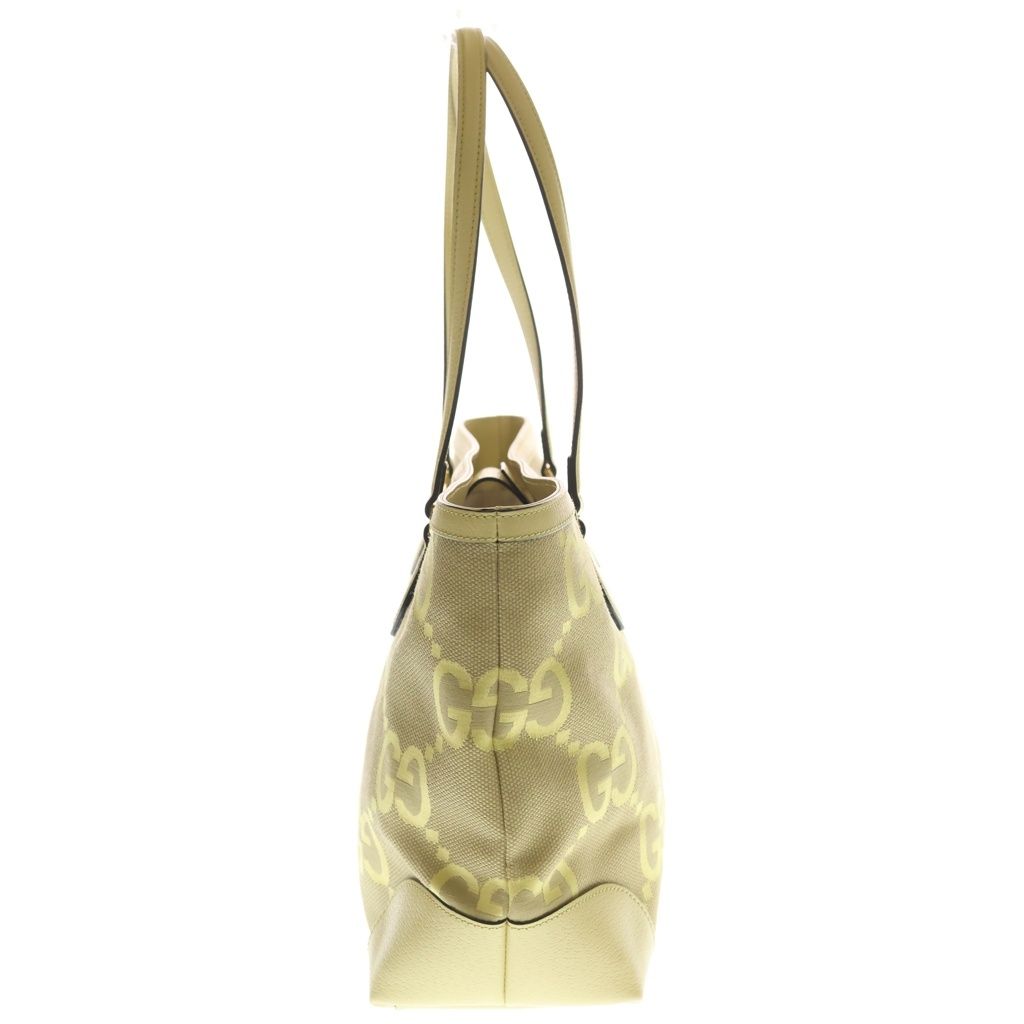 Gucci Jumbo GG Tote Bag Yellow Canvas x leather Gold — view 3
