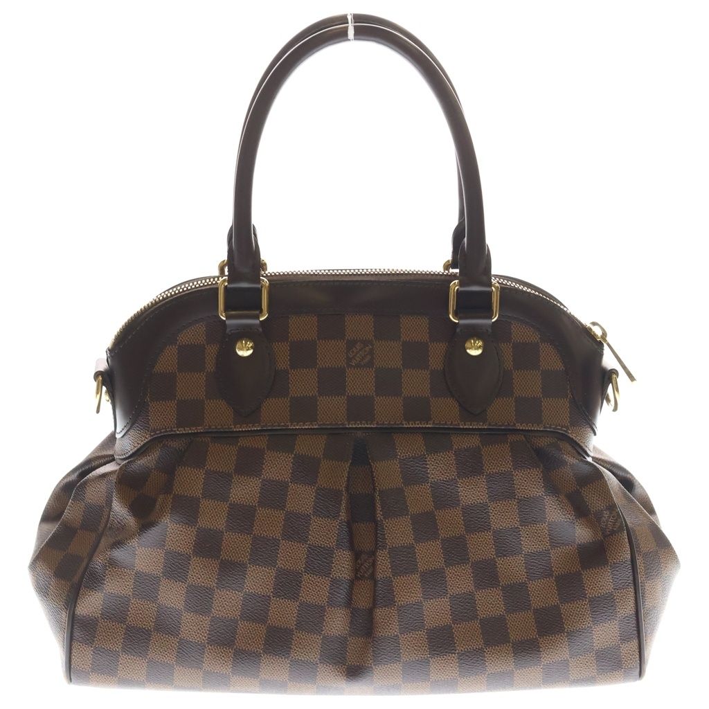 Louis Vuitton Damier Trevi PM Shoulder Bag Leather Brown — view 2